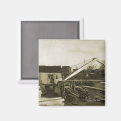 北西クレーン運転士用ケーブルSHOVEL運転士21 マグネット (正面/裏面)