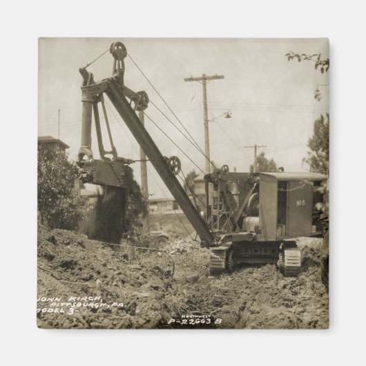 北西クレーン運転士用ケーブルSHOVEL運転士23 マグネット (正面)