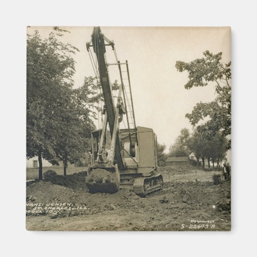 北西クレーン運転士用ケーブルSHOVEL運転士26 マグネット (正面)