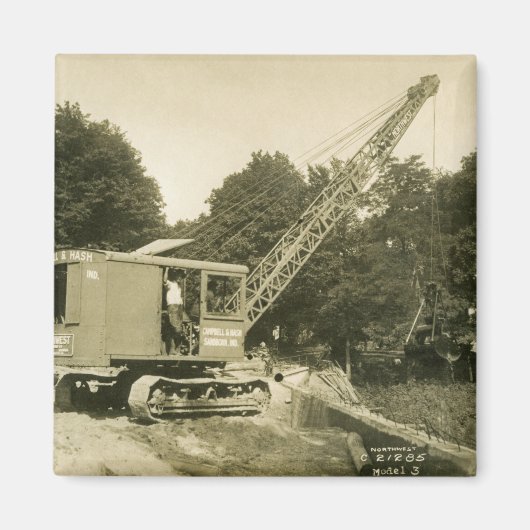 北西クレーン運転士用ケーブルSHOVEL運転士37 マグネット (正面)