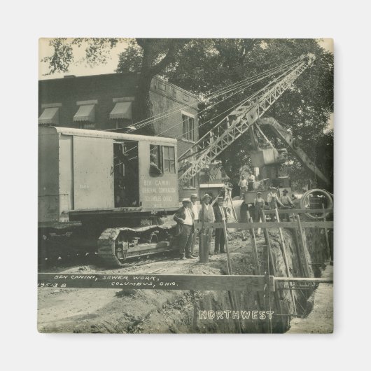 北西クレーン運転士用ケーブルSHOVEL運転士38 マグネット (正面)