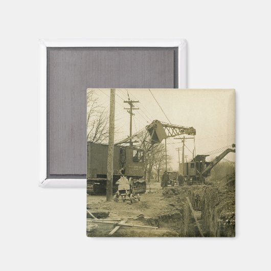 北西クレーン運転士用ケーブルSHOVEL運転士5 マグネット (正面/裏面)