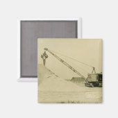 北西クレーン運転士用ケーブルSHOVEL運転士7 マグネット (正面/裏面)