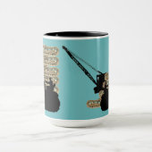 北西クレーン運転技術者芸術ブルドーザー マグカップ (中央)