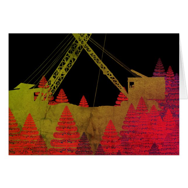 北西クレーン運転技術者芸術ヴィンテージ (正面横)