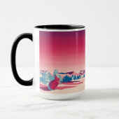 北西クレーン運転者氷魚釣りヴィンテージ マグカップ (左)