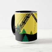 北西クローラクレーンの芸術運営技術者 マグカップ (正面左)