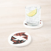 北西サーモンピンクのコースター コースター (側面)