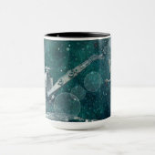 北西シャベルクレーン冬のファンタジーの写真 マグカップ (中央)