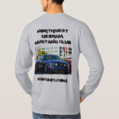 北西ジョージアのムスタングクラブ Tシャツ (裏面)