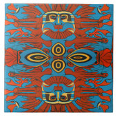 北西先住民 タイル (正面)