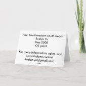 北西南ビーチ カード (裏面)