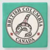 北西太平洋岸ハイダアートキラークジラ ストーンコースター (正面)