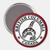 北西太平洋岸ハイダアートキラークジラBC マグネット (正面/裏面)