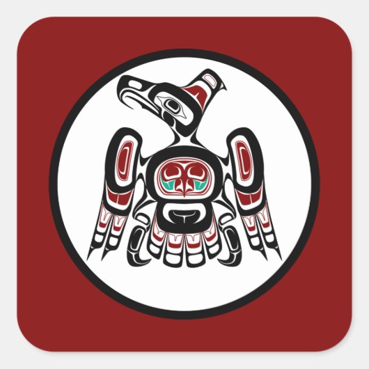 北西太平洋岸海岸雷鳥 スクエアシール (正面)