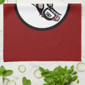 北西太平洋岸海田芸術祭クジラ キッチンタオル (折り畳み)