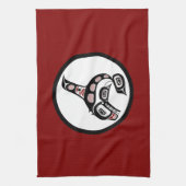 北西太平洋岸海田芸術祭クジラ キッチンタオル (縦)