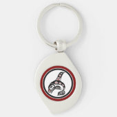 北西太平洋岸海田芸術祭クジラ キーホルダー (正面)