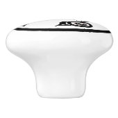 北西太平洋岸海田芸術祭クジラ セラミックノブ (側面)