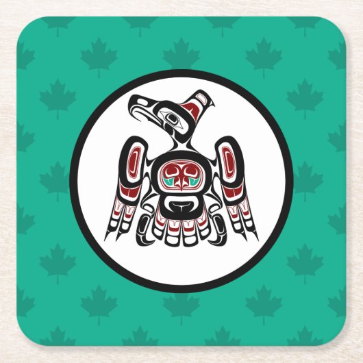 北西太平洋岸灰田海谷サンダーバード スクエアペーパーコースター (正面)