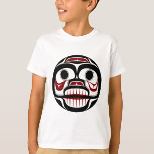 北西太平洋沿岸のHaidaの泣くスカル Tシャツ