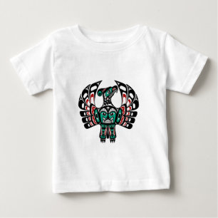 北西太平洋沿岸のHaidaの芸術の雷鳥 ベビーTシャツ