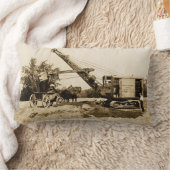 北西建築クレーン操作者初期画像 ランバークッション (ブランケット)