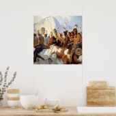 北西欧絵画の「戦争パーティー」 ポスター (キッチン)