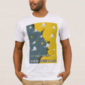 北西海岸で太陽と会おう Tシャツ (正面)