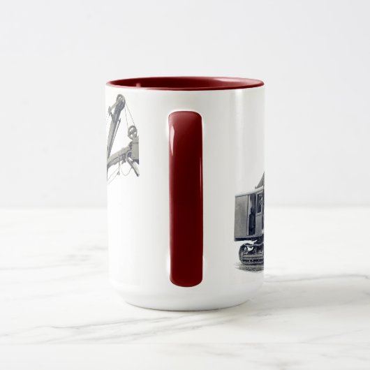 北西蒸気シャベルモデル2建設用クレーン マグカップ (ハンドル)