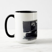 北西重い装置のシャベルのヴィンテージ マグカップ (左)