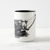 北西重い装置のシャベルのヴィンテージ マグカップ (中央)
