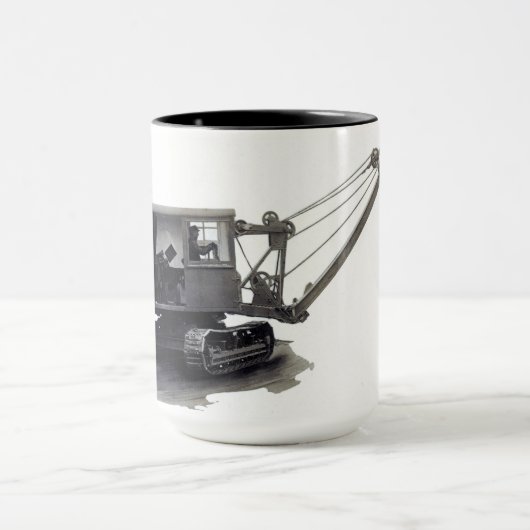 北西重い装置のシャベルのヴィンテージ マグカップ (中央)