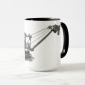 北西重い装置のシャベルのヴィンテージ マグカップ (正面右)