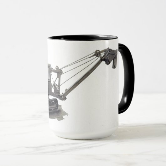 北西重い装置のシャベルのヴィンテージ マグカップ (正面右)