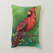 北赤(鳥)ショウジョウコウカンチョウ鳥アクセント枕 アクセントクッション (裏面(縦))