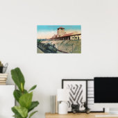 北車庫素晴らしの下面図 ポスター (ホームオフィス)