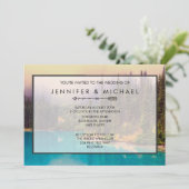 北部の風景を飾る素朴な結婚式の招待状 招待状 (スタンド正面)