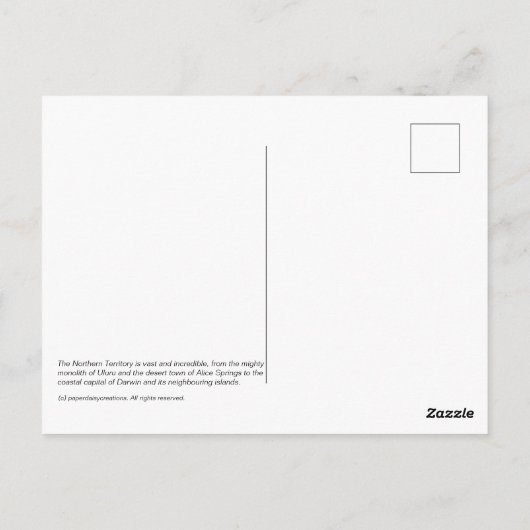 北部地域 ポストカード (裏面)