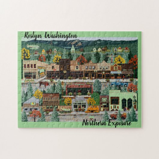 "北部暴露"～ロズリン，ワシントン ジグソーパズル (横)