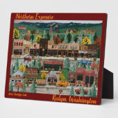 "北部暴露"~ロズリン,ワシントン フォトプラーク (側面)