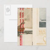 北部汽船会社 ポストカード (正面/裏面)