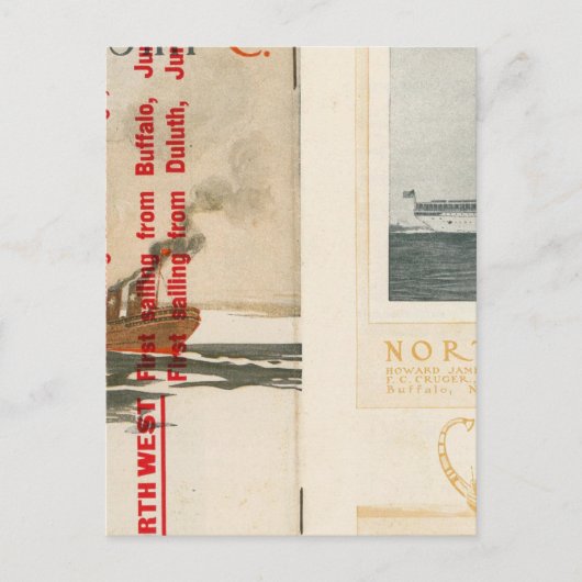 北部汽船会社 ポストカード (正面)