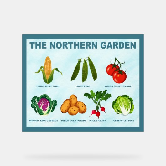 北部菜園 アクリルサイン (正面)