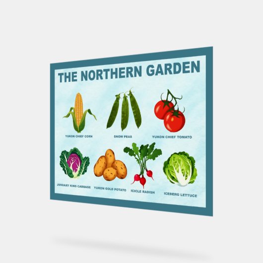 北部菜園 アクリルサイン (傾斜)