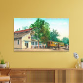 北電車庫の外観 キャンバスプリント (インサイチュ (リビング))