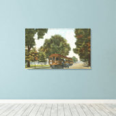 北電鉄駅 キャンバスプリント (インサイチュ (ウッドフロア))