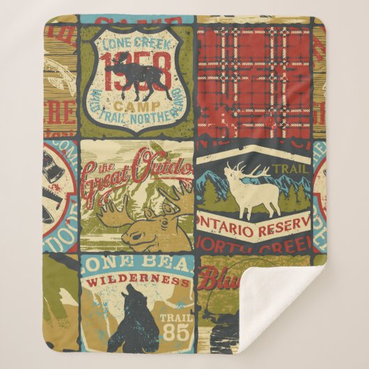 北領土の冒険記号とシンボルパッチュー シェルパブランケット (正面)