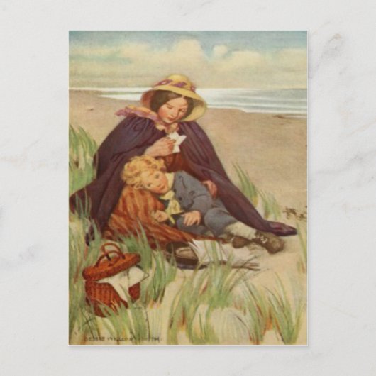 北風スミス母の日の後ろに ポストカード (正面)