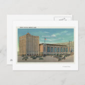 北駅の外部ビュー ポストカード (正面/裏面)